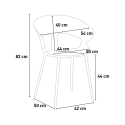 zestaw stół 120x60cm i 4 krzesła Lix tecla 