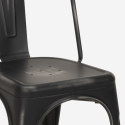 zestaw 4 krzeseł i industrialny stół 120x60cm hamilton Cechy