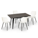 zestaw 4 krzesła Lix i stół industrialny 120x60cm bantum Cena