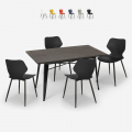 zestaw 4 krzesła i stół industrialny 120x60cm bantum Promocja