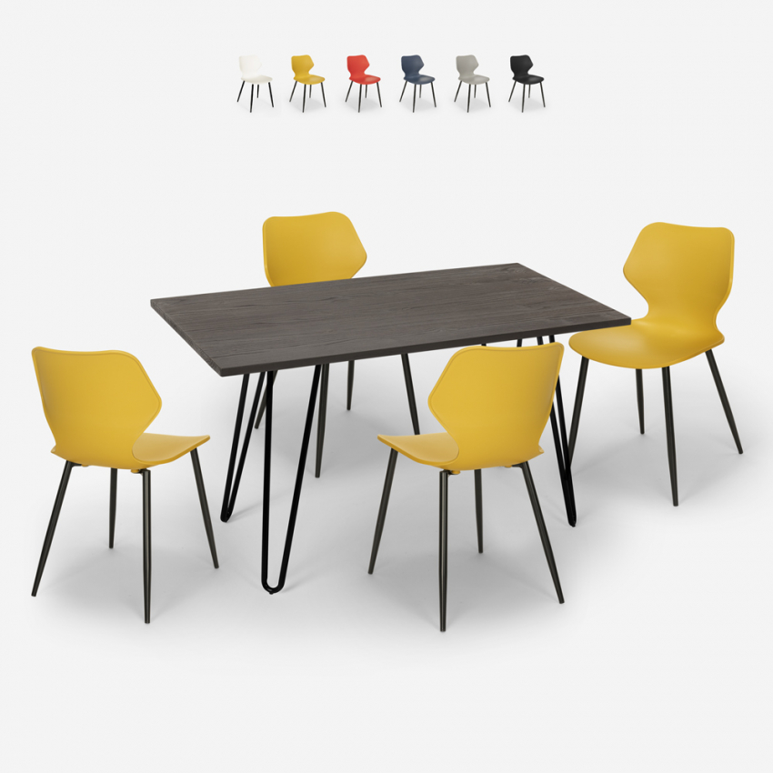 zestaw kuchnia jadalnia 4 krzesła design stół 120x60cm palkis Sprzedaż