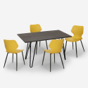 zestaw kuchnia jadalnia 4 krzesła design stół 120x60cm palkis Środki