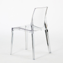 Zestaw 8 transparentnych krzeseł i stół industrialny 220x80cm Virgil Zakup