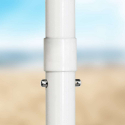 Parasol plażowy 200 cm wiatroszczelny ochrona UV model Sardynia 