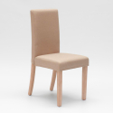 Materiałowe krzesło z drewnianymi nogami oraz poszewką henriksdal Comfort Luxury Koszt