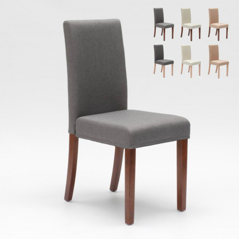 Drewniane tapicerowane krzesło w stylu Henriksdal do jadalni lub kuchni