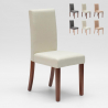 Materiałowe krzesło z drewnianymi nogami oraz poszewką henriksdal Comfort Luxury 
