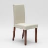 Materiałowe krzesło z drewnianymi nogami oraz poszewką henriksdal Comfort Luxury 