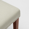 Materiałowe krzesło z drewnianymi nogami oraz poszewką henriksdal Comfort Luxury 