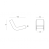 Fotel bujany nowoczesny design salon ogrodowy Twist Slide 