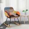 Materiałowe krzesło patchwork na biegunach nowoczesne Woodpecker Katalog