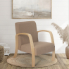 Fotel do salonu z drewnianą podstawą Frederiksberg Stan Magazynowy