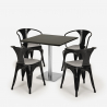 zestaw stolik kawowy horeca 90x90cm i 4 krzesła Lix heavy Wybór
