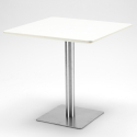 zestaw stolik kawowy horeca  90x90cm i 4 krzesła Lix heavy white Zakup