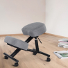 Krzesło ortopedyczne oraz ergonomiczne materiałowe Balancesteel Lux Rabaty