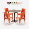Zestaw stół Horeca 90x90cm i 4 krzesła do restauracji i barów Prince Promocja