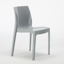 Zestaw 4 krzesła polipropylenowe i stolik Horeca 90x90cm Yanez Black 
