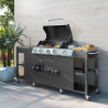 Grill gazowy ze stali nierdzewnej, 4 palniki + zlew Tartara Fr Oferta