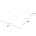 Podłoga gumowana odporna na uderzenia płytka ochronna siłownia 1x1m Fit Square 