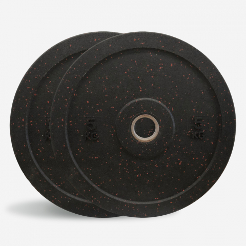 2 x 5 kg dyski guma obciążniki sztanga olimpijska Bumper HD Dot