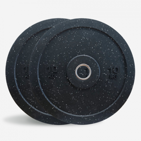2 x 10 kg dyski guma obciążniki sztanga olimpijska Bumper HD Dot