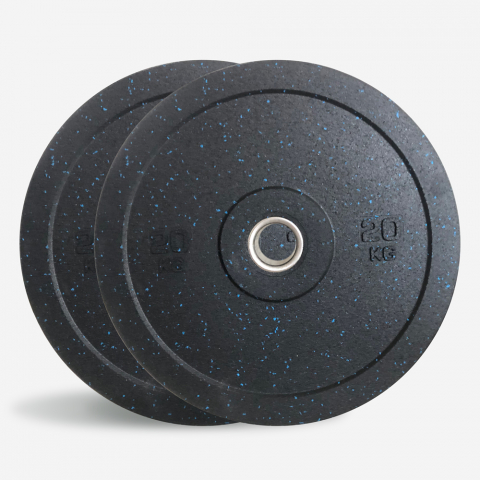 2 x 20 kg dyski guma obciążniki sztanga olimpijska Bumper HD Dot Promocja