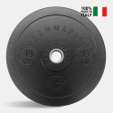 2 x 10 kg krążki olimpijskie sztanga trening guma Bumper HD Italy Sprzedaż