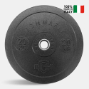 2 x 20 kg krążki olimpijskie sztanga trening guma Bumper HD Italy Sprzedaż