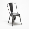 zestaw 2 krzesła Lix industrialny stół kwadratowy stal 70x70cm caelum Wybór