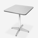 zestaw 2 krzesła industrialny stół kwadratowy stal 70x70cm caelum Oferta