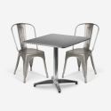 zestaw składany stół 70x70cm stal 2 krzesła Lix vintage magnum Promocja