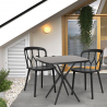 Zestaw stół 70x70cm i 2 krzesła design Saiku Dark Sprzedaż