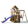Drewniany plac zabaw wieżyczka zjeżdżalnia huśtawka wspinaczka Carol-3 Oferta