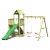 Wieża ze zjeżdżalnią podwójna huśtawka wspinaczka plac zabaw Floppi Oferta