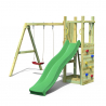 Plac zabaw dla dzieci zjeżdżalnia podwójna huśtawka wspinaczka Funny-3 DS Oferta