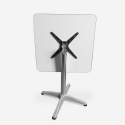 zestaw 2 krzesła industrialny stół kwadratowy stal 70x70cm caelum Rabaty