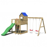 Zjeżdżalnia domek do zabawy wspinaczka podwójna huśtawka Treehouse Oferta