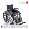 Składany wózek inwalidzki z własnym napędem dla starszych osób niepełnosprawnych z podnóżkami 500 Surace Oferta
