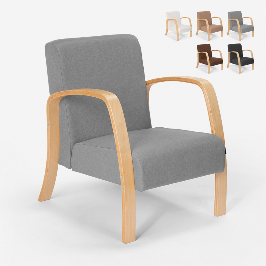 Fotel do salonu z drewnianą podstawą Frederiksberg Sprzedaż Fotel do salonu z drewnianą podstawą Frederiksberg Sprzedaż