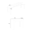 Rozkładany stół konsolowy 90x42-302 cm z białego drewna Isotta Katalog