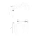 Wysuwany drewniany stół konsolowy do jadalni 90x48-296cm Isotta Noix Katalog