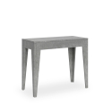 Rozkładany 90x42-302 cm szary stół do jadalni lub pokoju Isotta Concrete Oferta