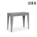 Rozkładany 90x42-302 cm szary stół do jadalni lub pokoju Isotta Concrete Sprzedaż