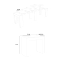 Rozkładany 90x42-302cm biały drewniany stół do jadalni Mia Katalog