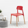 20 szt krzesła barowe z polipropylenu i drewna Barcellona Katalog