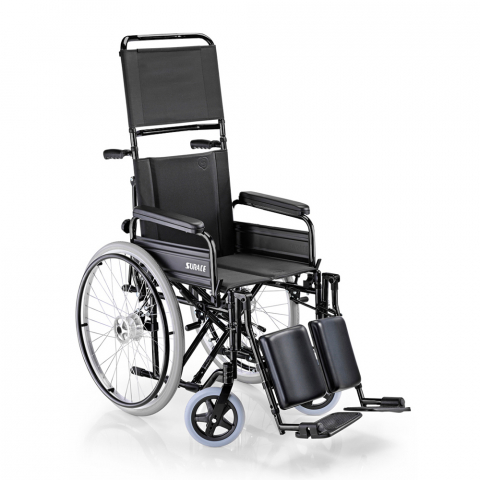 Wózek inwalidzki dla osób niepełnosprawnych i starszych z podnóżkiem 600 Surace Promocja