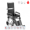 Wózek inwalidzki dla osób niepełnosprawnych, podnóżek i oparcie 600 B Surace Oferta