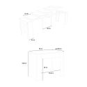 Rozkładany stół konsolowy 90x42-302 cm antracyt Emy Report Katalog