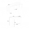 Rozkładany stół konsolowy 90x42-302 cm antracyt Emy Report Katalog