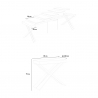 Rozkładany stół konsolowy 90x40-300 cm nowoczesny Diago Concrete Katalog